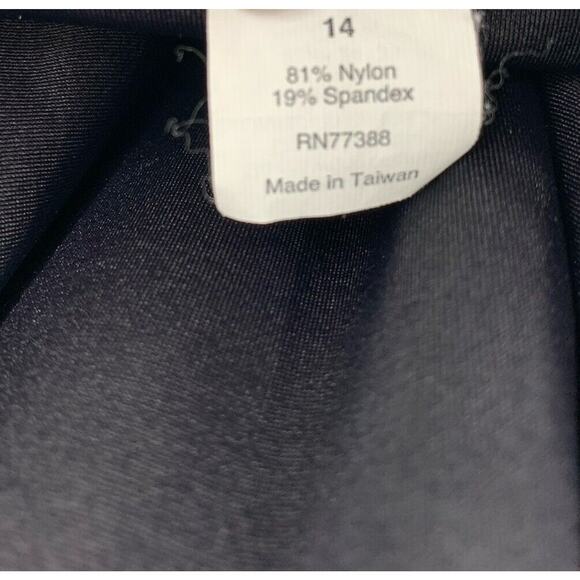 J Crew Halter Swimsuit One Piece Gray Bow Front Size 14 - Picture 9 of 9